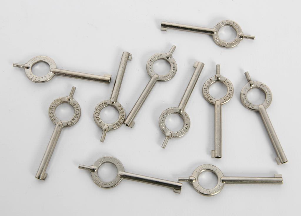 (10) Peerless Standard Handcuff Keys