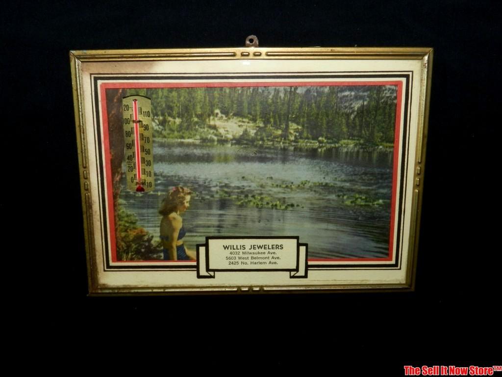 Willis Jewelers Milwaukee Wisconsin Advertising Thermometer