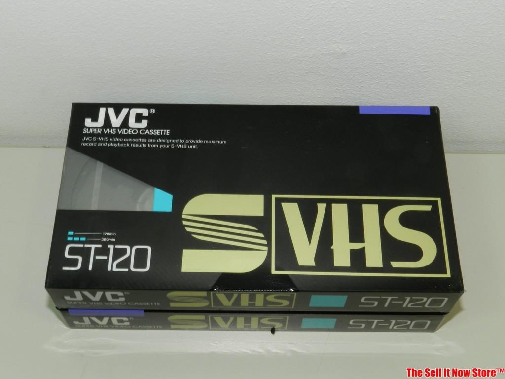 Two JVC ST-120 Super VHS NOS Tapes