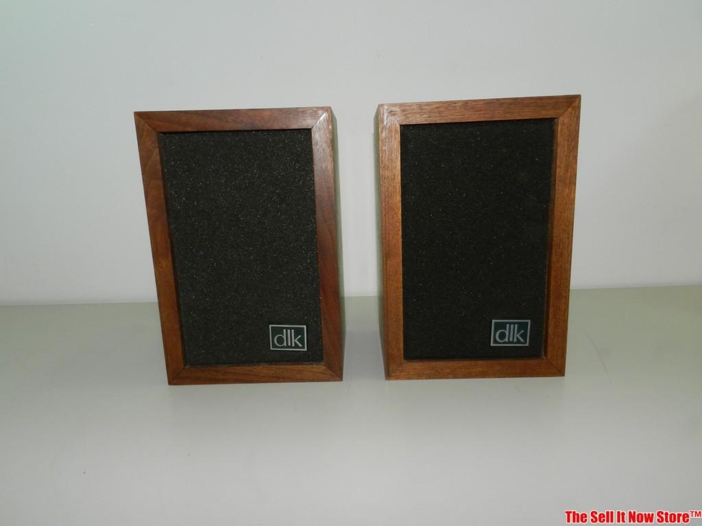 Vintage DLK 1/4 Bookshelf Speakers with original box