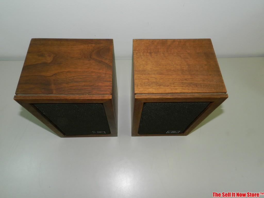 Vintage DLK 1/4 Bookshelf Speakers with original box