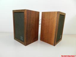 Vintage DLK 1/4 Bookshelf Speakers with original box