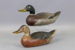 Mason Decoy Factory, Detroit, MI, Pair Of Hen &