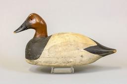 Frank Strey Canvasback Drake Duck Decoy, Oshkosh,