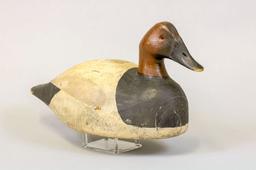 Frank Strey Canvasback Drake Duck Decoy, Oshkosh,