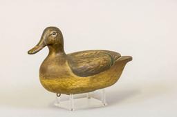 Joseph Zender Green Winged Teal Hen Duck Decoy,