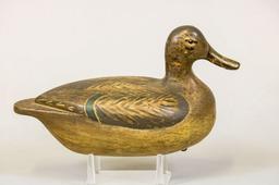 Joseph Zender Green Winged Teal Hen Duck Decoy,