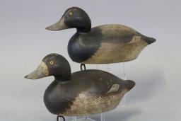 Mason pair of Bluebill Duck Decoys, Detroit, MI,