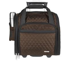 Quilted Carry-On Bag on Wheels