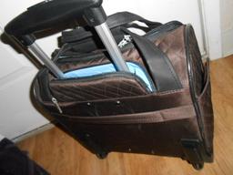 Quilted Carry-On Bag on Wheels