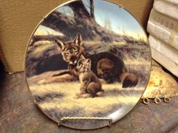 Red Wolf Collectors Plate