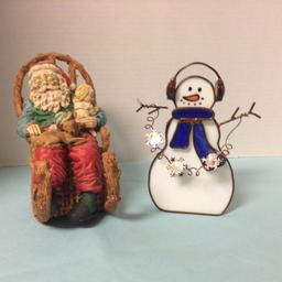 Two Holiday Figurines