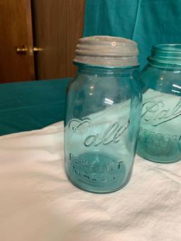 6 pc. Aqua Blue Ball Jars