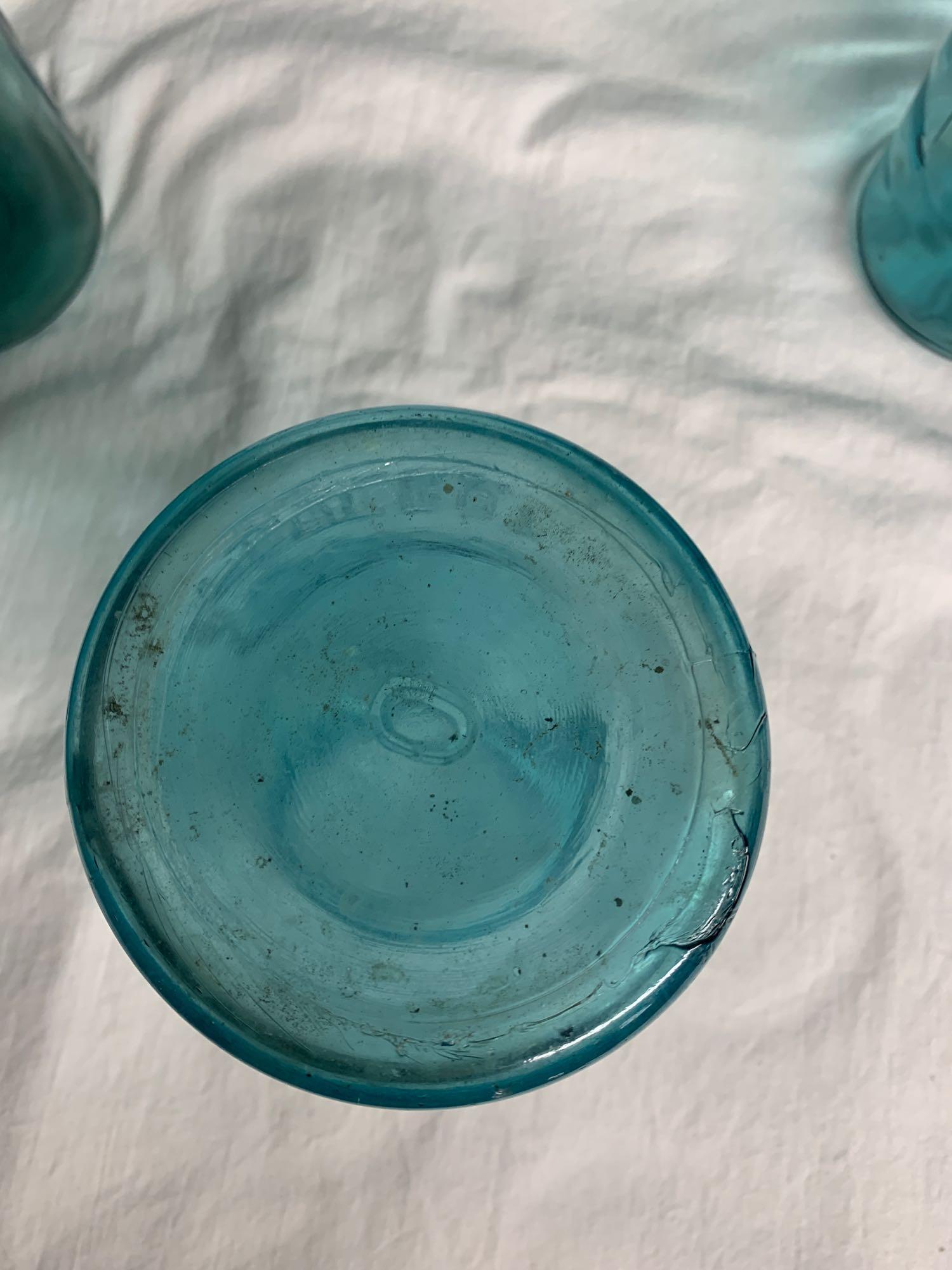 6 pc. Aqua Blue Ball Jars