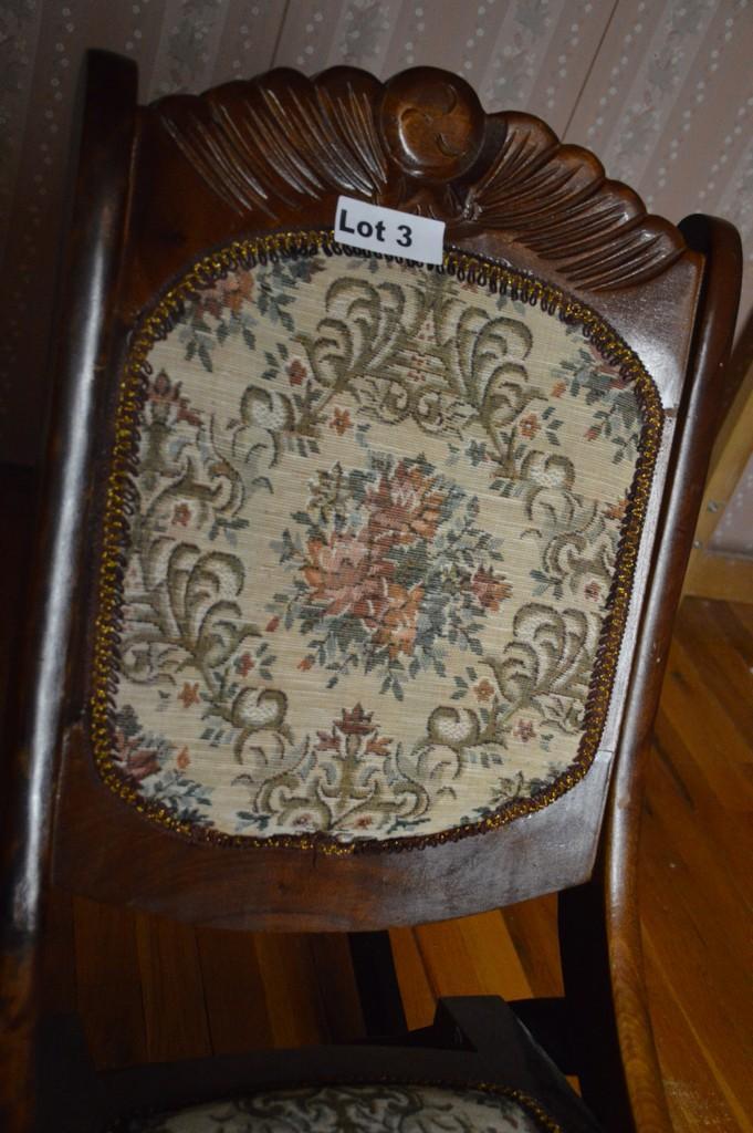 Antique folding rocking chair