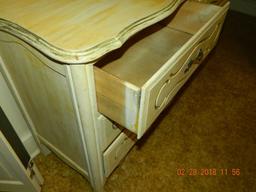 6 drawer wooden French provincial dresser