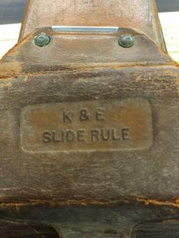 K&E SLIDE RULE WITH CASE