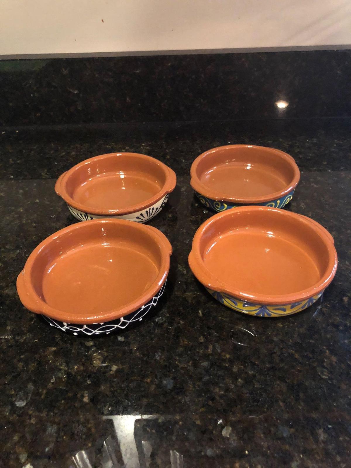 4 southwestern ceramic baking dishes
