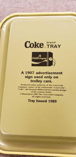 Coca-cola tin trays