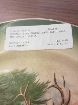 Buffalo china plate, elk (2)