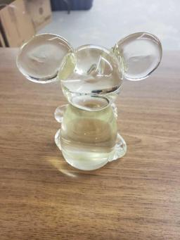 Glass Mouse paper weight