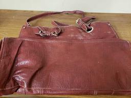 Red nine west purse