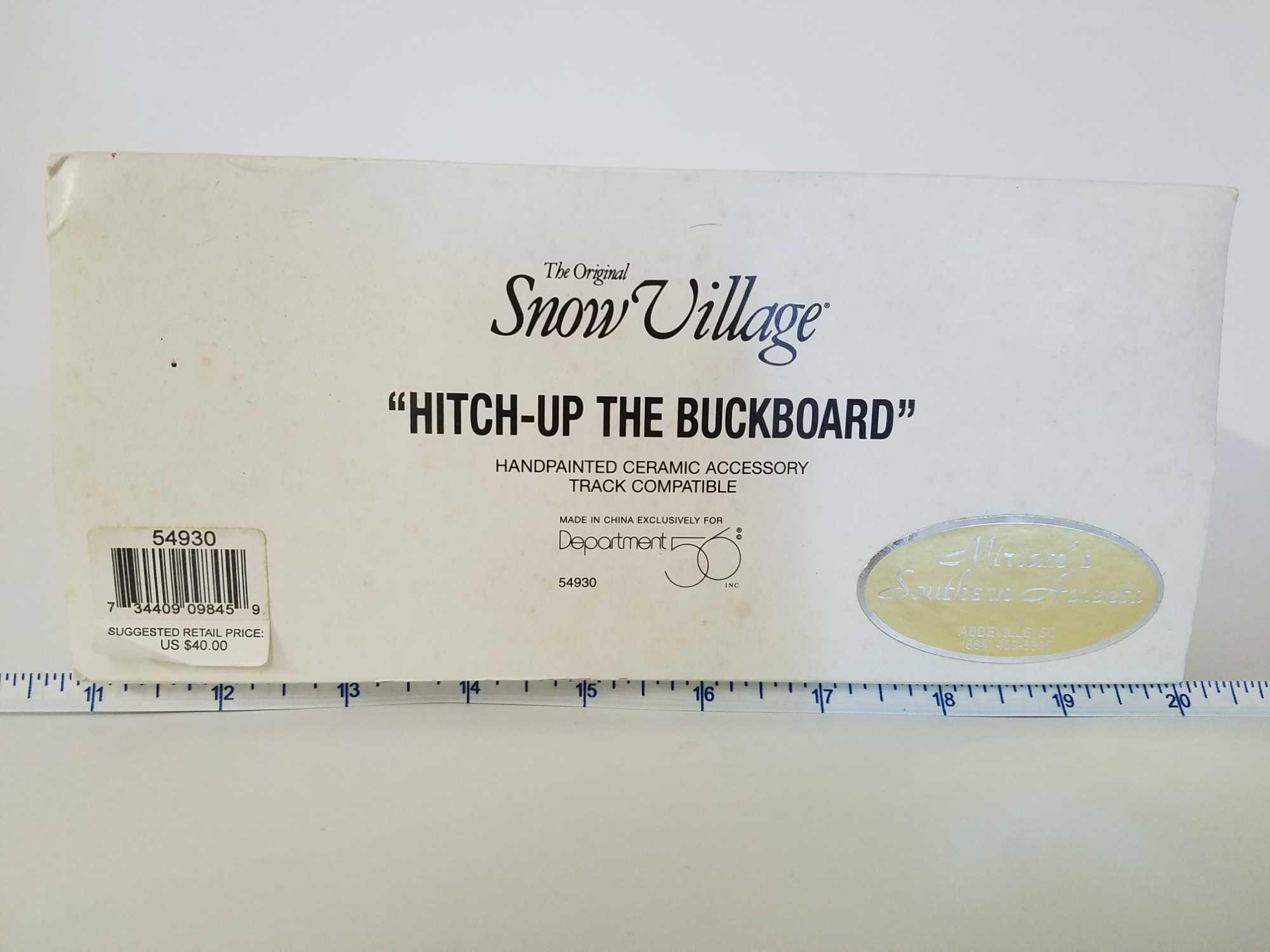 The Original Snow Village - Department 56 "Hitch-Up The Buckboard"