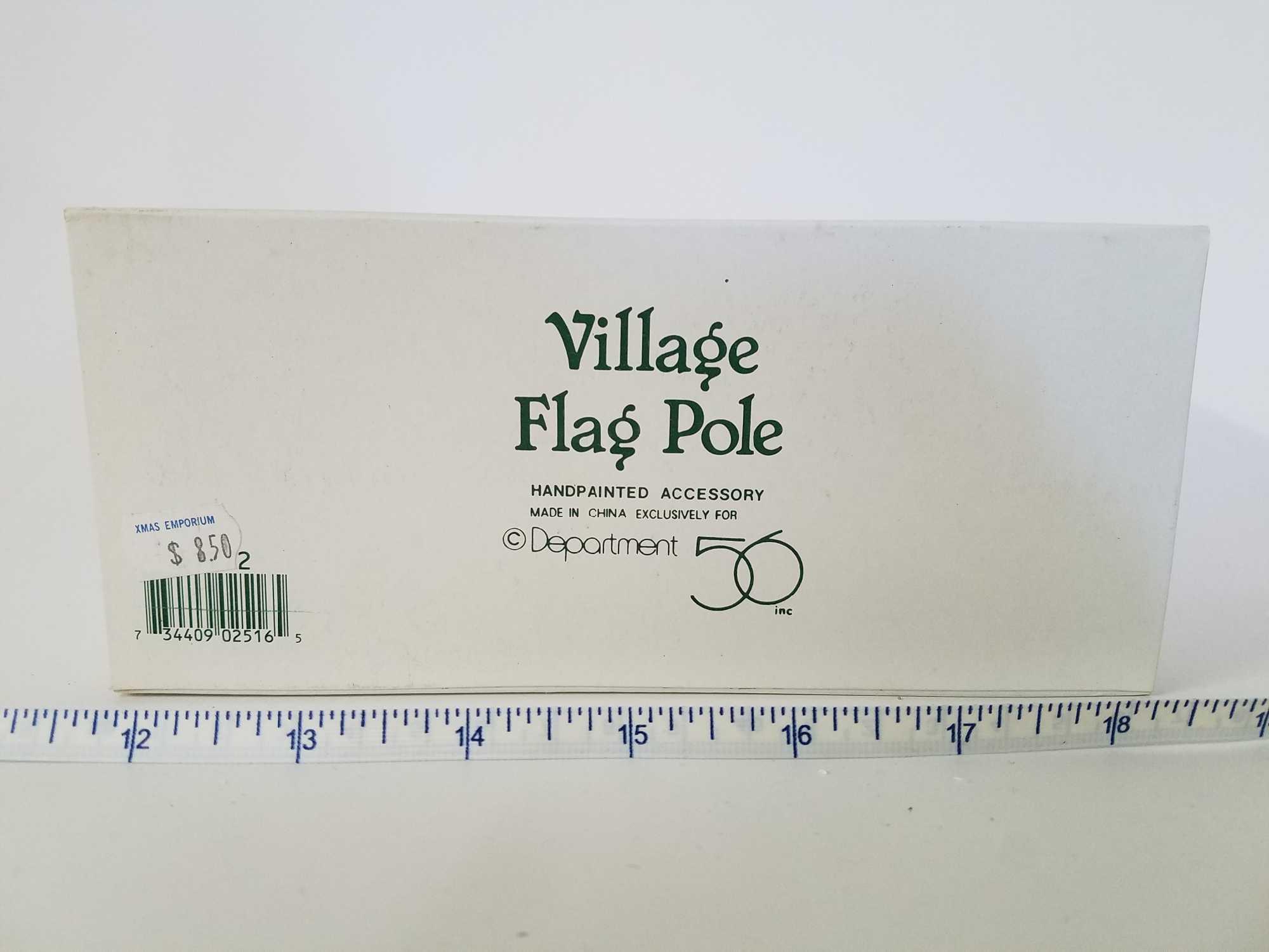 Village - Department 56 "Flag Pole"