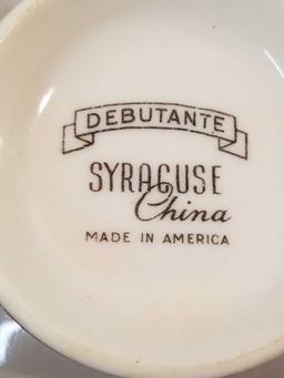 Syracuse Debutante - 8 Dessert Plates, 8 Saucers, and 3 Cups