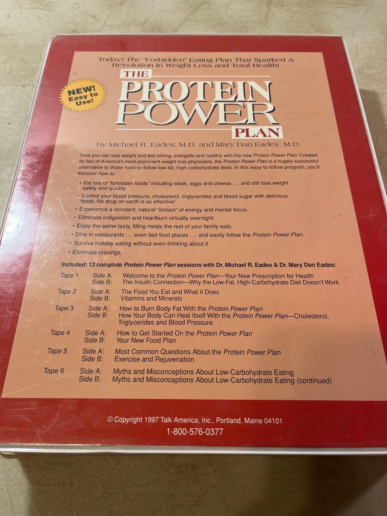 The Protein Power Plan Book, Cassettes and VHS Tape In Case