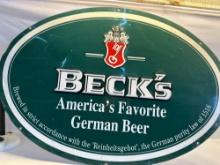 Vintage Advertisement Becks Americas Favorite German Beer Metal Sign