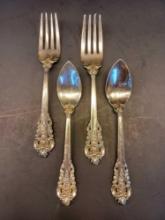4 Pieces Wallace Sterling Flatware