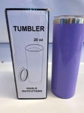New 20Oz Hasle Outfitters Tumbler Purple