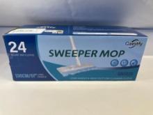 New Sweeper Mop With 24 Dry Cloths In Box