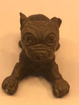 Antique Hubley cast-iron bulldog dog