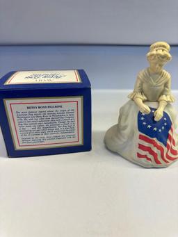 Vintage Avon Betsy Ross Topaz Cologne 1776 1976 in Box