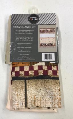 Tier & Valance Set 3 pc