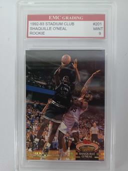 1992-93 Shaquille ONeal Stadium Club Graded Rookie Card