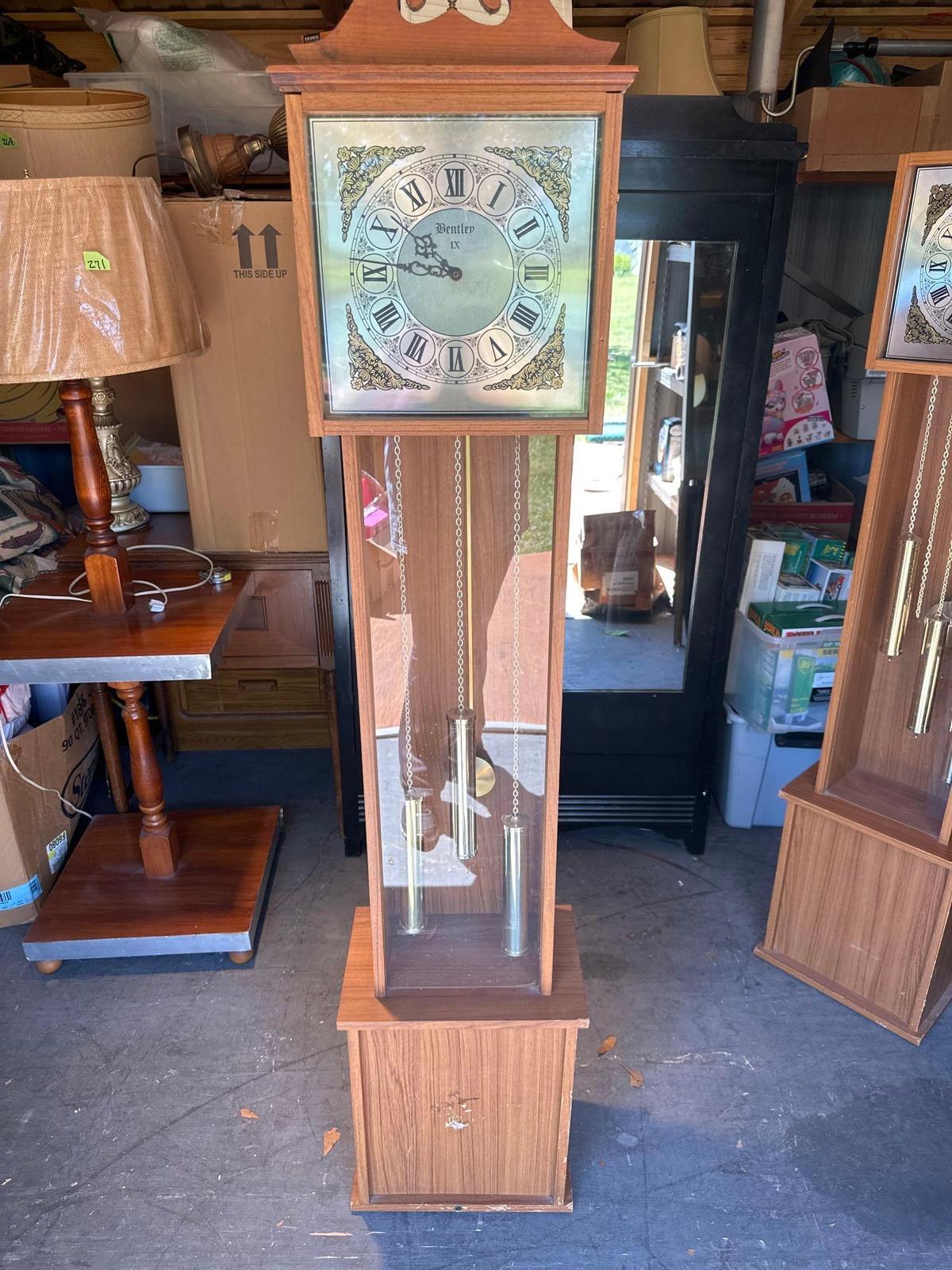 Vintage Bentley Wooden Grandmother Clock