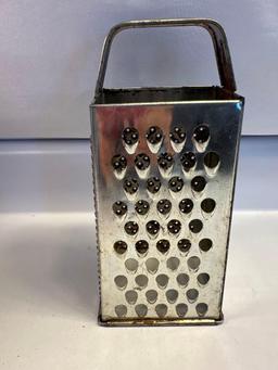 2 Vintage Metal Food Grater/ Cheese Grater