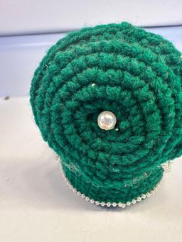 Green Beaded Pin Cushion