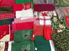 Christmas Hand Towels, Wash Towels, Table Cloths, Etc