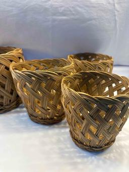 5 Piece Set Wicket Baskets