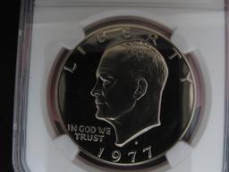 1977 S $1 GRADED NGC PF69* CAMEO