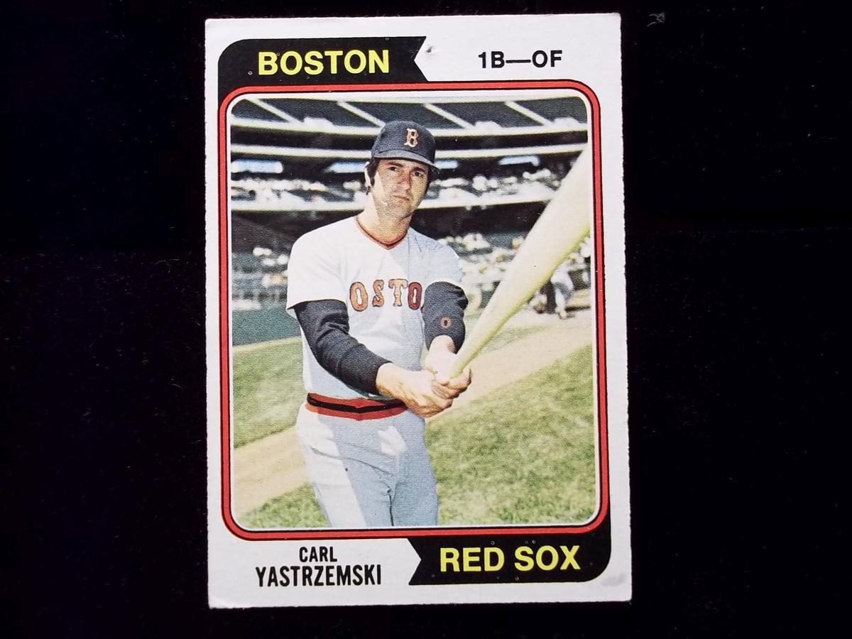 Carl Yastrzemski Boston Red Sox 1974 Topps Baseball Card