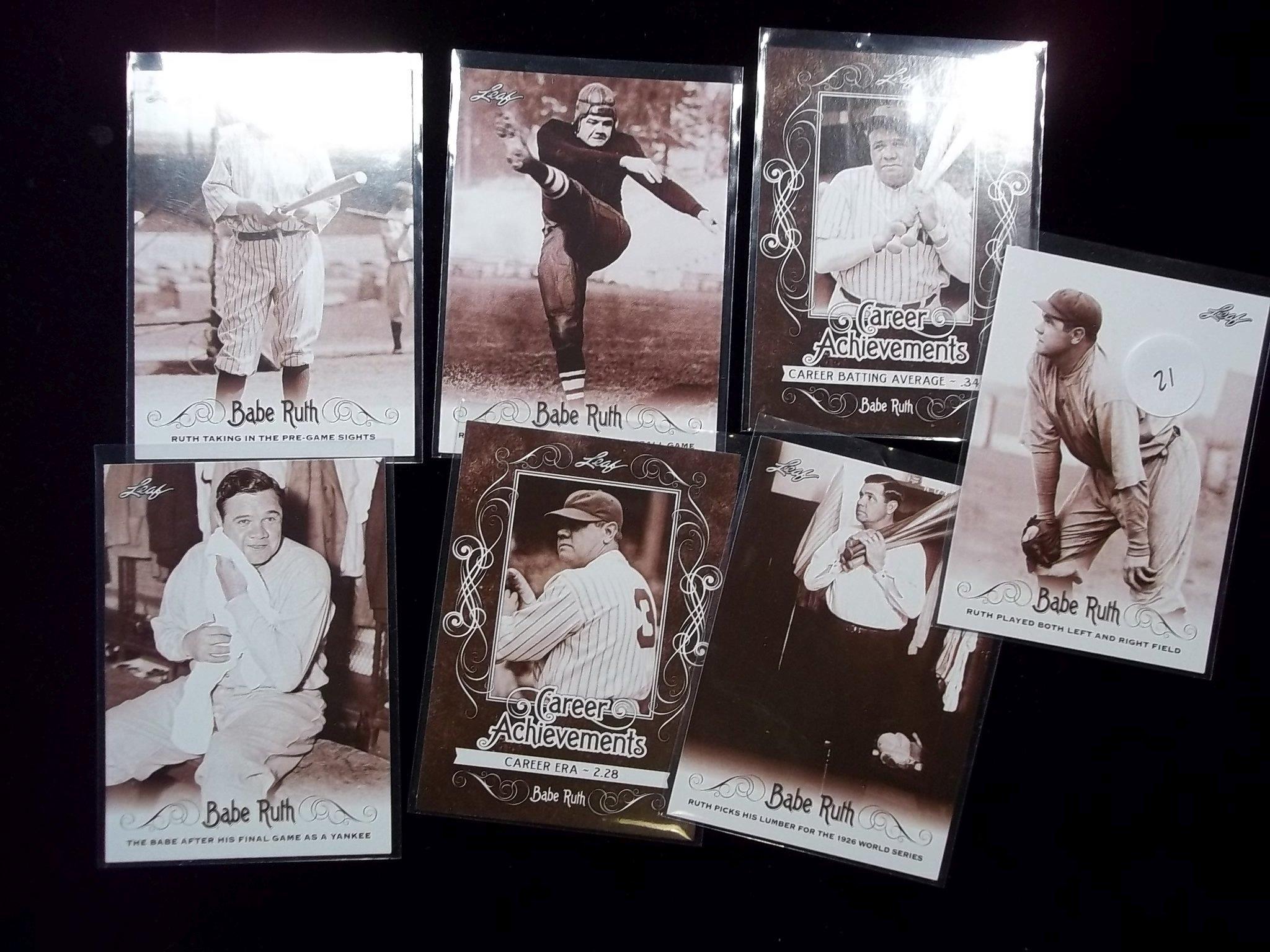 Babe Ruth New York Yankees 2016 Leaf Baseball Insert Cards