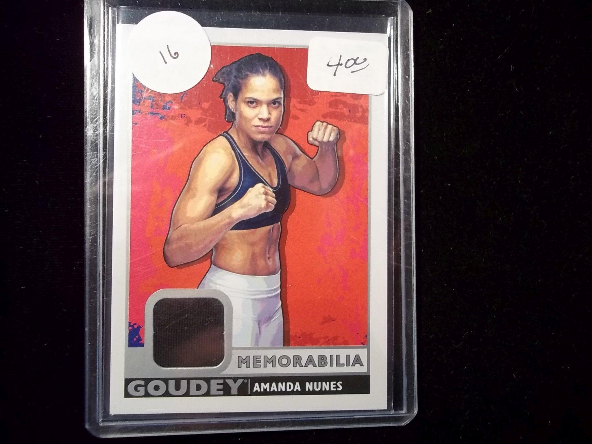 Amanda Nunez Mix Martial Arts Ufc Mma Champ Event Worn Relic Card