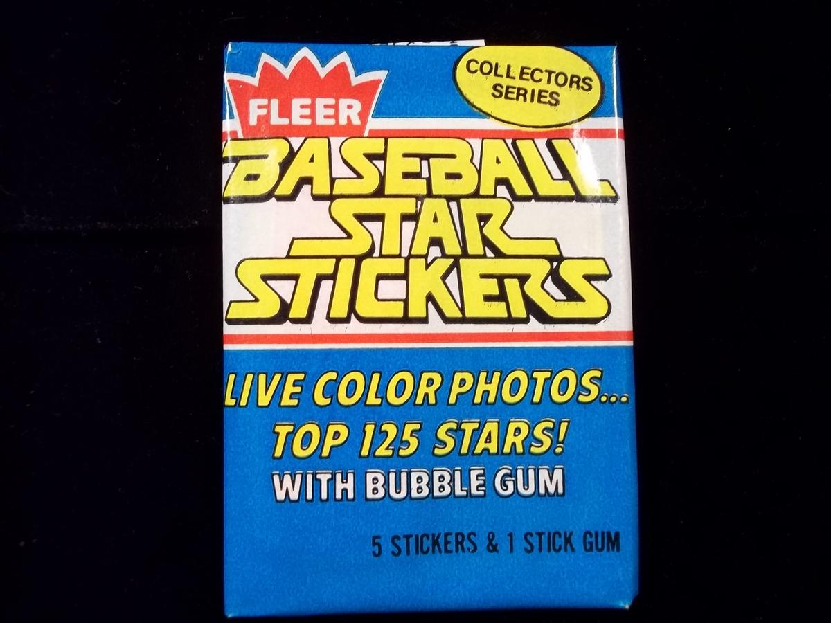 1981 Fleer Baseball Star Stickers Wax Pack Top 125 Stars Loaded With Hofers