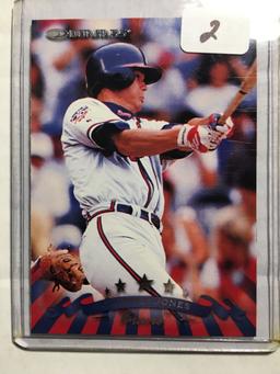 Chipper Jones Atlanta Braves Plus Bonus Card In Top Loader