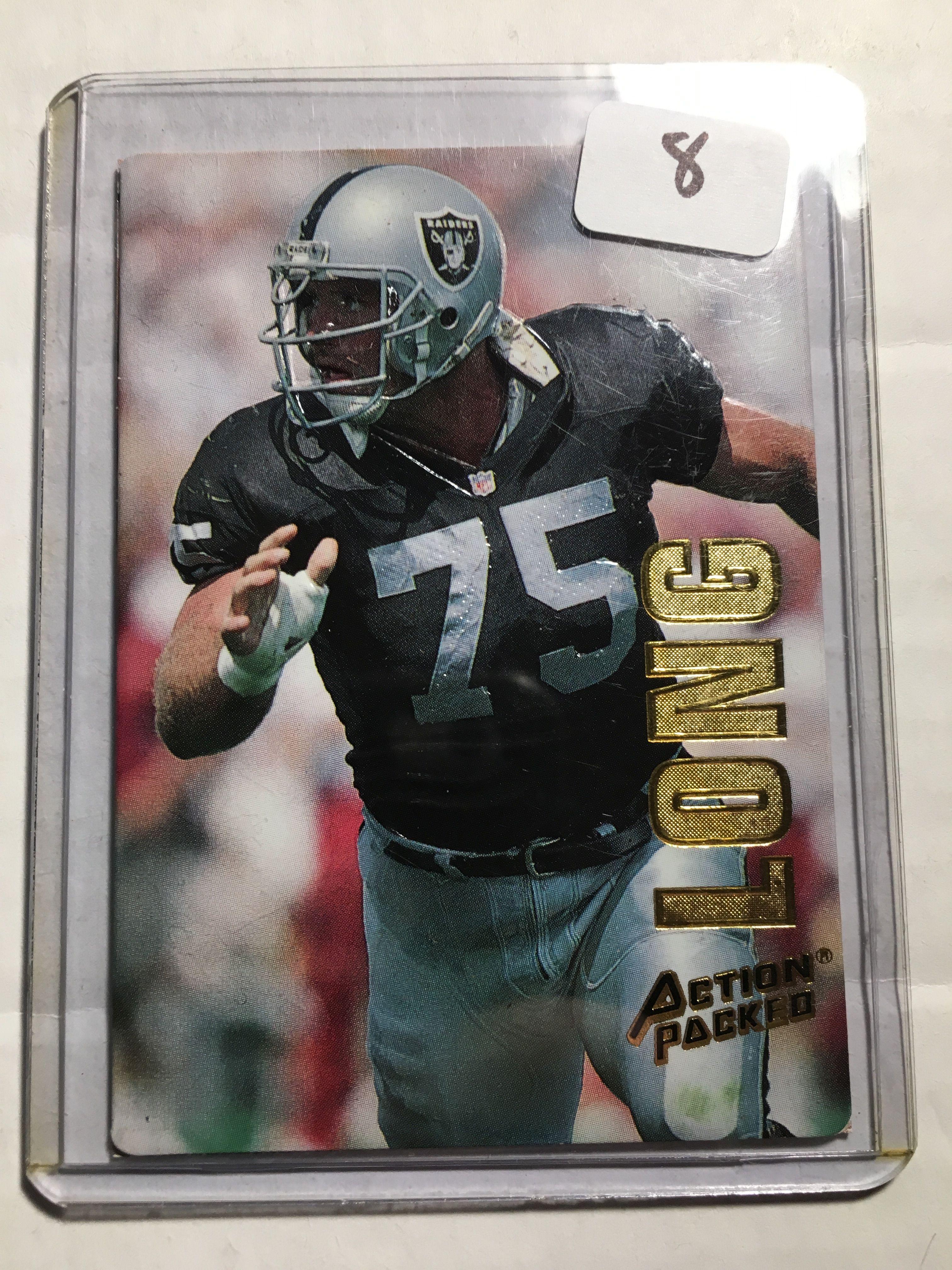 Howie Long Oakland Raiders 3-d Action Packed Card Plus Bonus Card In Top Loader